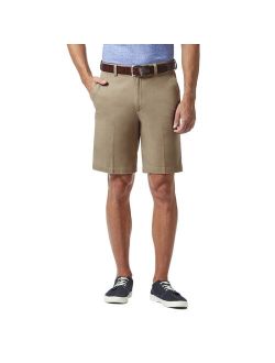 Straight-Fit Flat-Front Comfort Chino Shorts
