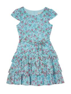 RARE EDITIONS Toddler Girls Printed Clip Dot Chiffon Dress