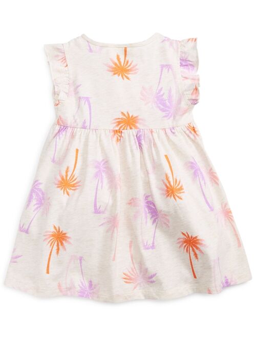 FIRST IMPRESSIONS Baby Girls Tie-Dyed Palm Tree Dress, Created for Macy's