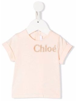 Chloe Kids embroidered-logo T-shirt