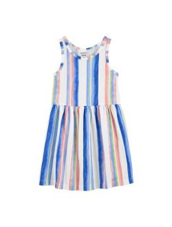 Toddler Girl Carter's Fit-and-Flare Allover Print Tank Top Dress