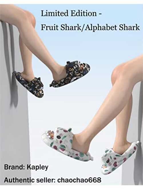 Kapley Cloudy Shark Slides, Cloud Sharks, 2022 Summer Cute Shark Slippers for Women Men