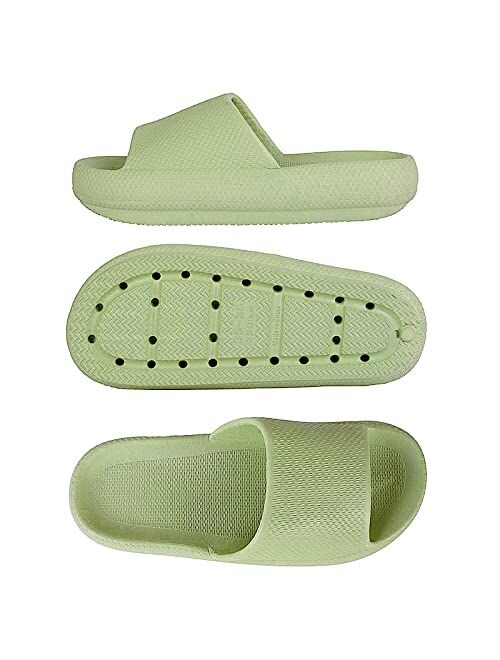 Menore Slippers for Women and Men Quick Drying, Parent-Child EVA Open Toe Soft Slippers, Non-Slip Soft Shower Spa Bath Pool Gym Beach House Sandals for Indoor & Outdoor