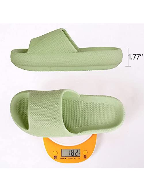 Menore Slippers for Women and Men Quick Drying, Parent-Child EVA Open Toe Soft Slippers, Non-Slip Soft Shower Spa Bath Pool Gym Beach House Sandals for Indoor & Outdoor