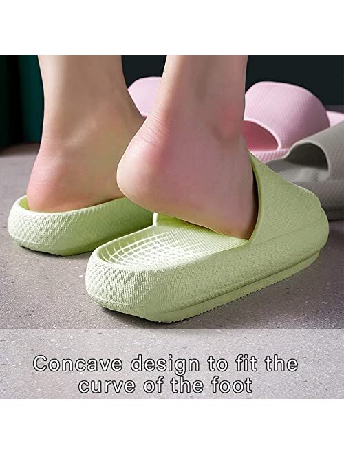 Menore Slippers for Women and Men Quick Drying, Parent-Child EVA Open Toe Soft Slippers, Non-Slip Soft Shower Spa Bath Pool Gym Beach House Sandals for Indoor & Outdoor