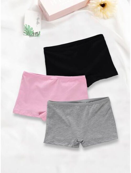 Shein Girls 3pcs Solid Panties
