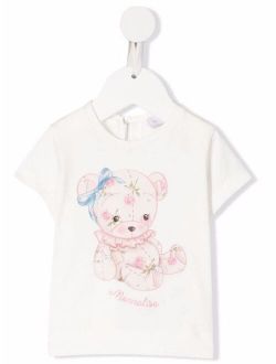 teddy bear print T-shirt