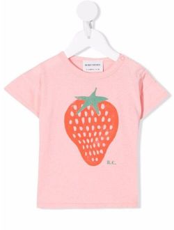 strawberry print T-shirt