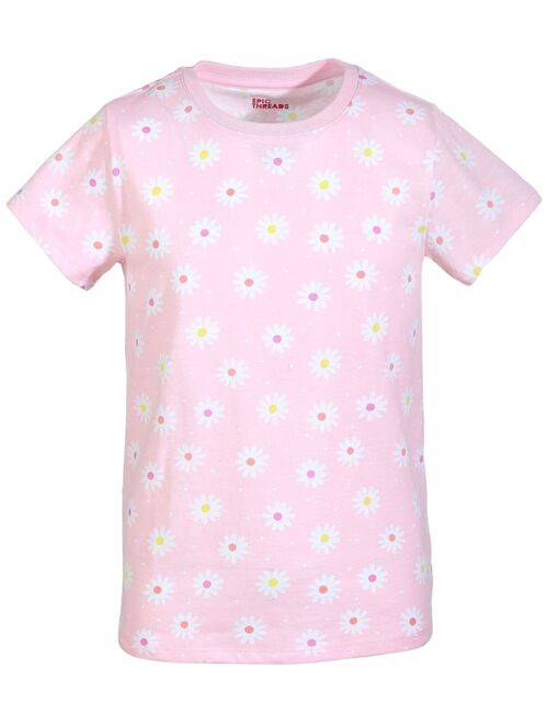 Epic Threads Little Girls Daisy-Print T-Shirt, Created for Macy's