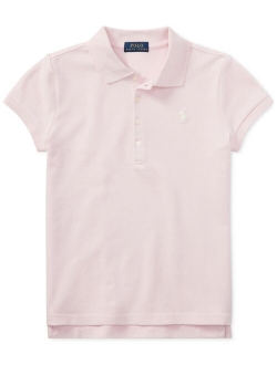 Toddler and Little Girls Cotton Polo Shirt