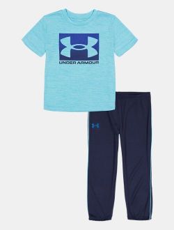 Boys' Pre-School UA Boxed Logo Short Sleeve & Joggers Set
