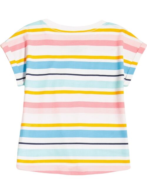 Tommy Hilfiger Big Girls Multi-Stripe Tie-Front T-shirt