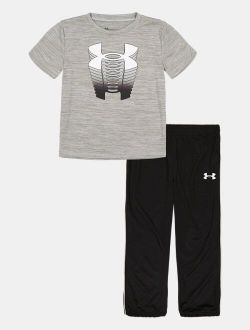Boys' Pre-School UA Logo Rise Short Sleeve & Joggers Set