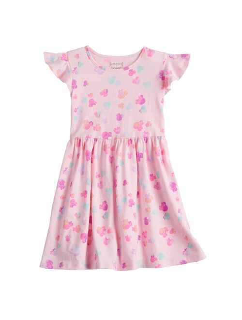 Disney's Minnie Mouse Toddler Girl Flounce-Sleeve Skater Dress by Jumping Beans