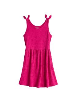 Girls 7-20  Knot Strap Babydoll Dress in Regular & Plus Size