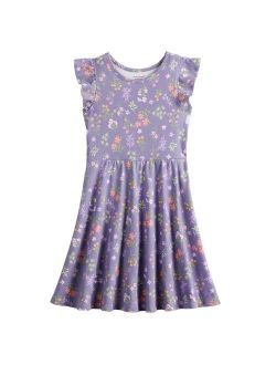 Girls 4-6x Jumping Beans Flutter-Sleeve Dress