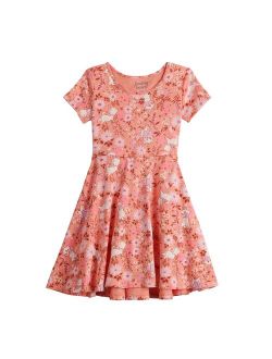 Disney's The Aristocats Girls 4-12 Marie Adaptive Abdominal Access Hi-Low Skater Dress by Jumping Beans