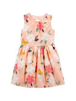 Toddler Girl Carter's Butterfly Sateen Dress