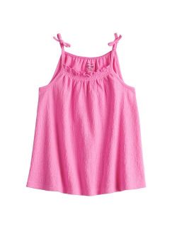 Toddler Girl Jumping Beans Bow Shoulder Strappy Swing Tank Top