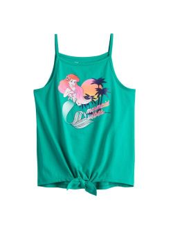 Girls 4-12 Disney The Little Mermaid "Mermaid Vibes" Tie Front Graphic Tank Top by Jumping Beans
