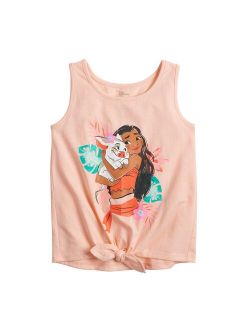 Toddler Girl Disney Moana Tie Front Graphic Tank Top by Jumping Beans