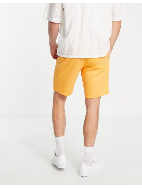 New Look straight fit chino shorts in mid yellow