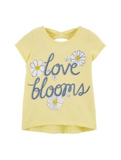 Toddler Girl Carter's Love Blooms Bow-Back Tee