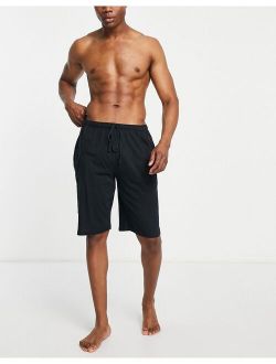 lounge shorts with pony logo in black