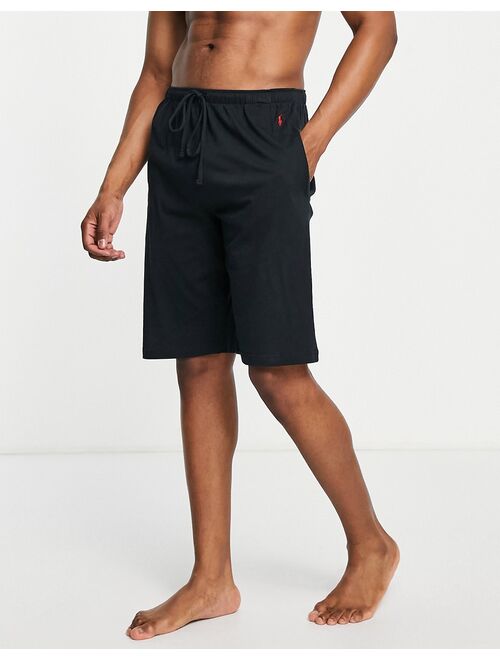 Polo Ralph Lauren lounge shorts with pony logo in black