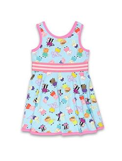 Peppa Pig Toddler Girls Fit and Flare Ultra Soft Dress