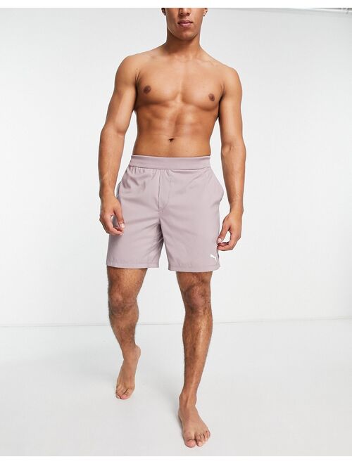 Puma Yoga Studio Yogini 7-inch woven shorts in mauve