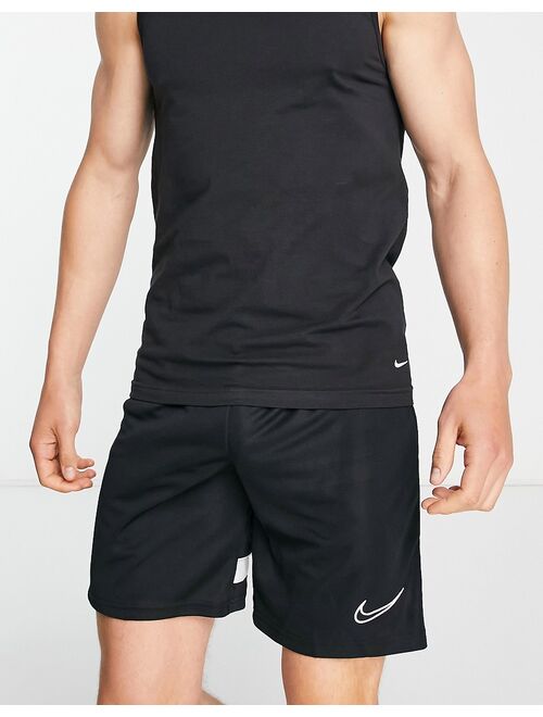 Nike Football Nike Soccer Dri-FIT Academy polyknit shorts in black