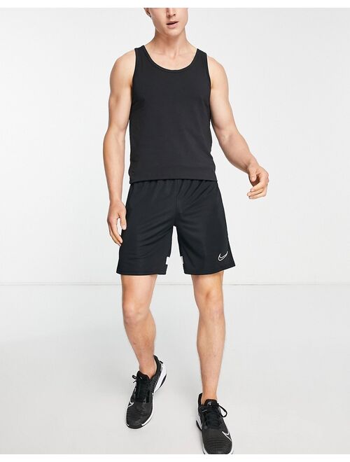 Nike Football Nike Soccer Dri-FIT Academy polyknit shorts in black