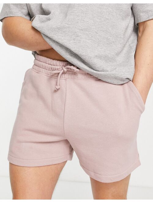 New look jersey short in pale pink