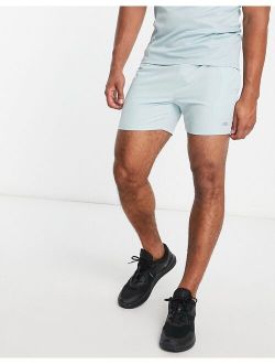 ASOS 4505 icon training shorts in mid length with quick dry in dusty blue