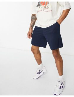 oversized jersey short in navy