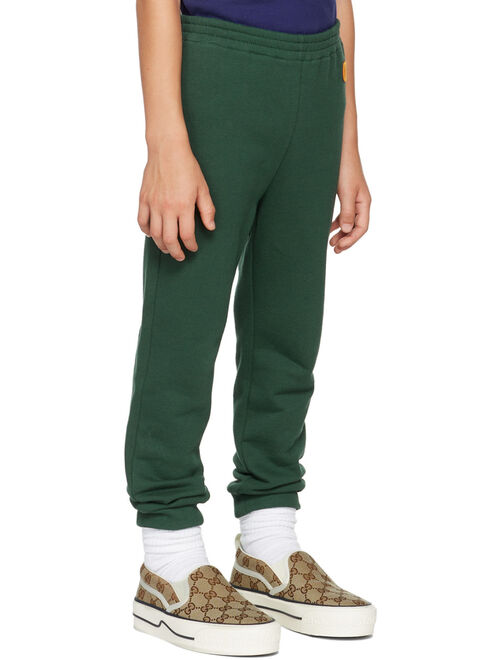 GUCCI Kids Green Cotton Jogging Lounge Pants