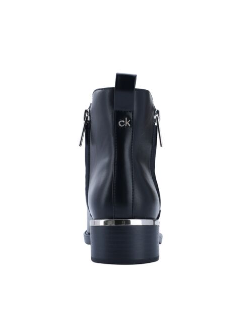 Calvin Klein Women's Deniece Block Heel Ankle Booties