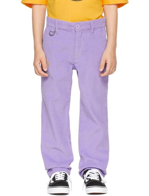 DREW HOUSE SSENSE Exclusive Kids Purple Painted Mascot Trousers