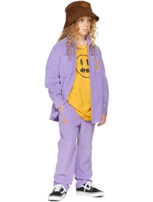 DREW HOUSE SSENSE Exclusive Kids Purple Painted Mascot Trousers