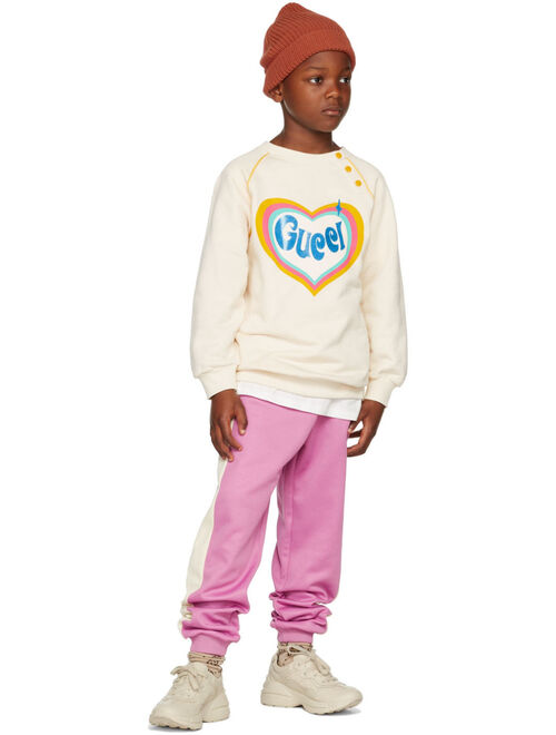 Kids Pink 'Original Gucci' Lounge Pants