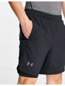 Run Launch 7'' 2 in 1shorts in black