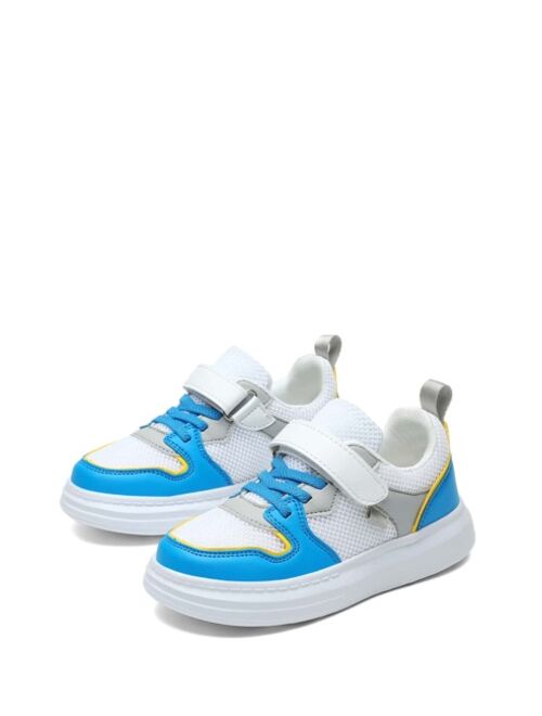 Shein Boys Color Block Hook-and-loop Fastener Skate Shoes
