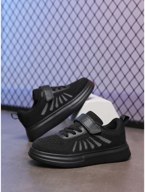 Shein Boys Hook-and-loop Fastener Sneakers