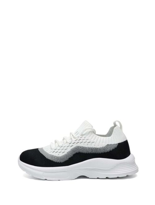 Shein Boys Color Block Lace-up Front Running Shoes