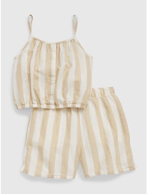 Gap Kids Linen-Cotton Stripe Outfit Set