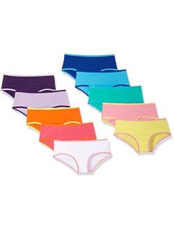 Girls' Bikini Underwear, Pack of 10