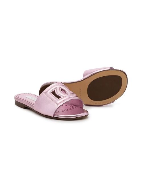 Dolce & Gabbana Kids logo sandals
