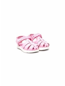 Kids cut-out touch-strap sandals