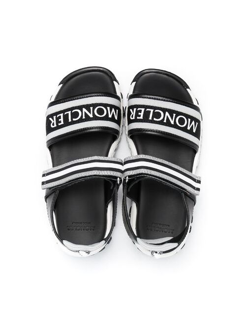 Moncler Enfant logo-front strappy sandals